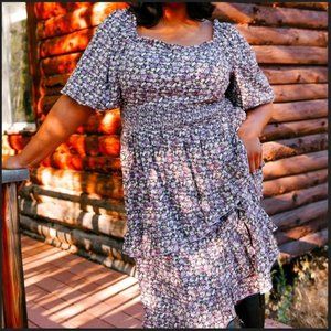 Ivy City Co Floral Tiered Dress XXL Olivia NEW